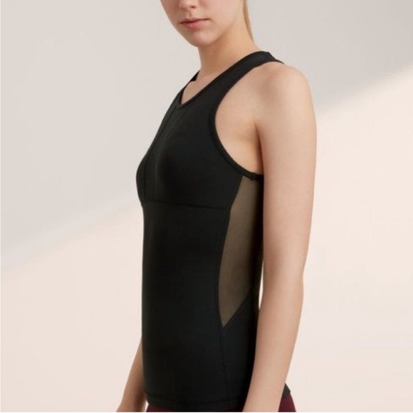 Aritzia TNA Black Mesh Top Size XS - Picture 6 of 6